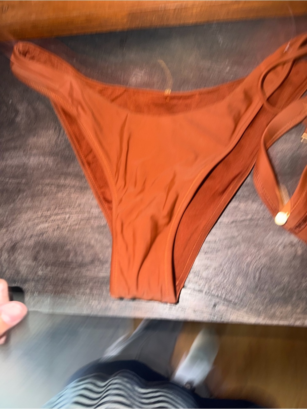 Rhythm Bikini Set Terracotta Brown Adjustable Strappy NWT S M - Picture 5 of 6